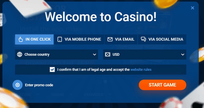 One-click registration